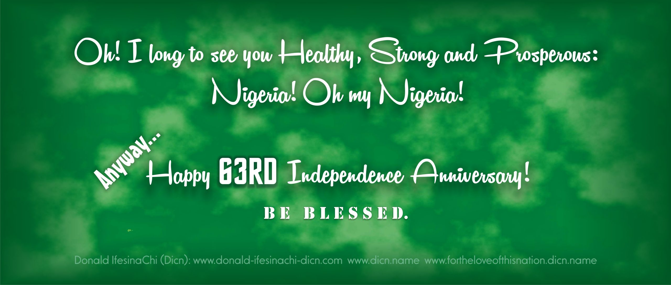 Dicn's 63rd Independence Anniversary Nigeria Post Photo